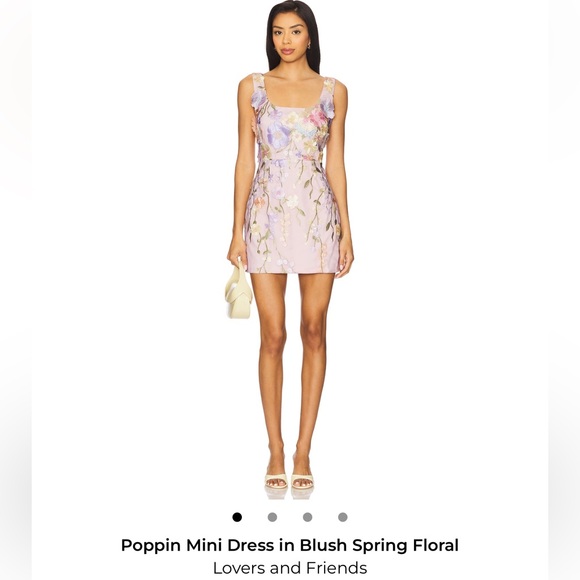 Lovers + Friends Floral Mini Dress in Pink and Purple - Picture 1 of 4